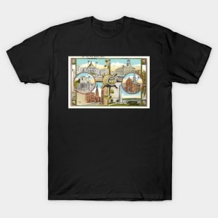 Early 1900s Boston Massachusetts Postcard of The Hub T-Shirt